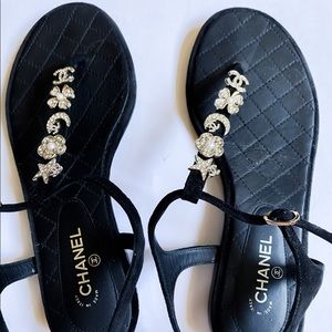 Chanel charm sandals